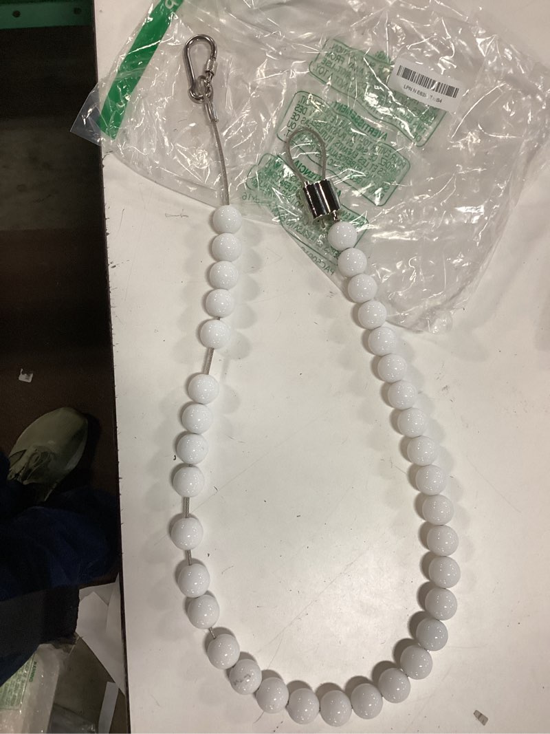 Condition photo showing As Is for flag pole beaded retainer ring, adjust length flagpole ring to keep flag close to pole for internal external halyard- fit 6" to 12" inch diameter flagpole… 12"/1pcs