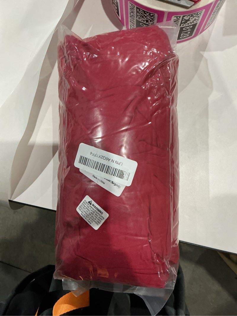 Condition photo showing New/Like New for thick 2 in 1 spandex table skirt and cover 6ft, rectangle fitted tablecloth with pleated skirt, wrinkle free rectangular table cloth for banquets vendor event (burgundy, 72"*30"*29") burgundy 72" x 30" (rectangular)