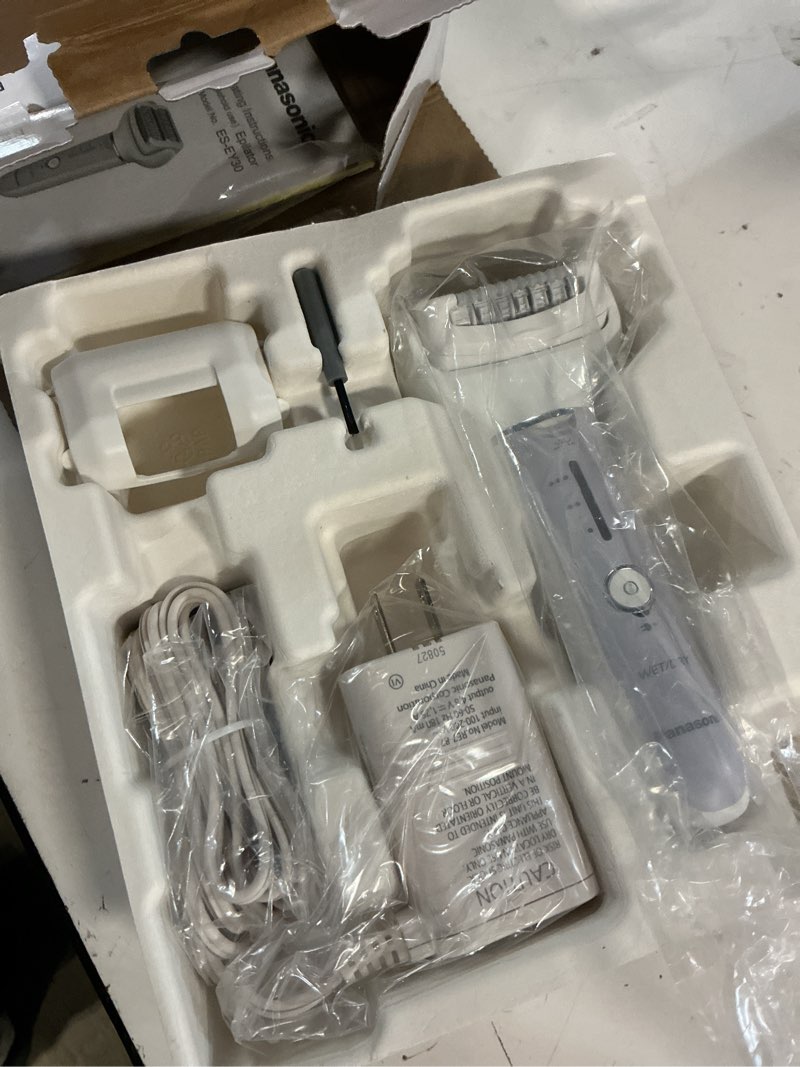 Condition photo showing Good Condition for panasonic epilator with gentle cap, electric hair remover for home, 3 speed settings, wet dry, washable - es-ey30