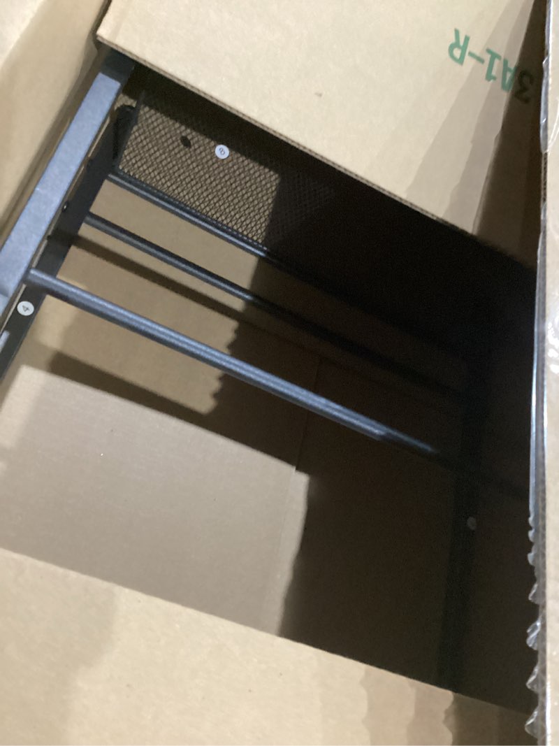 Condition photo showing As Is for HOOBRO Small Narrow Side Table with Charging Station, Skinny End Table for Small Spaces, Slim Nightstand with USB Ports Outlet, Sofa Beside Table with Storage Shelf, Greige and Black BG102UBZ01 1 Greige + Black