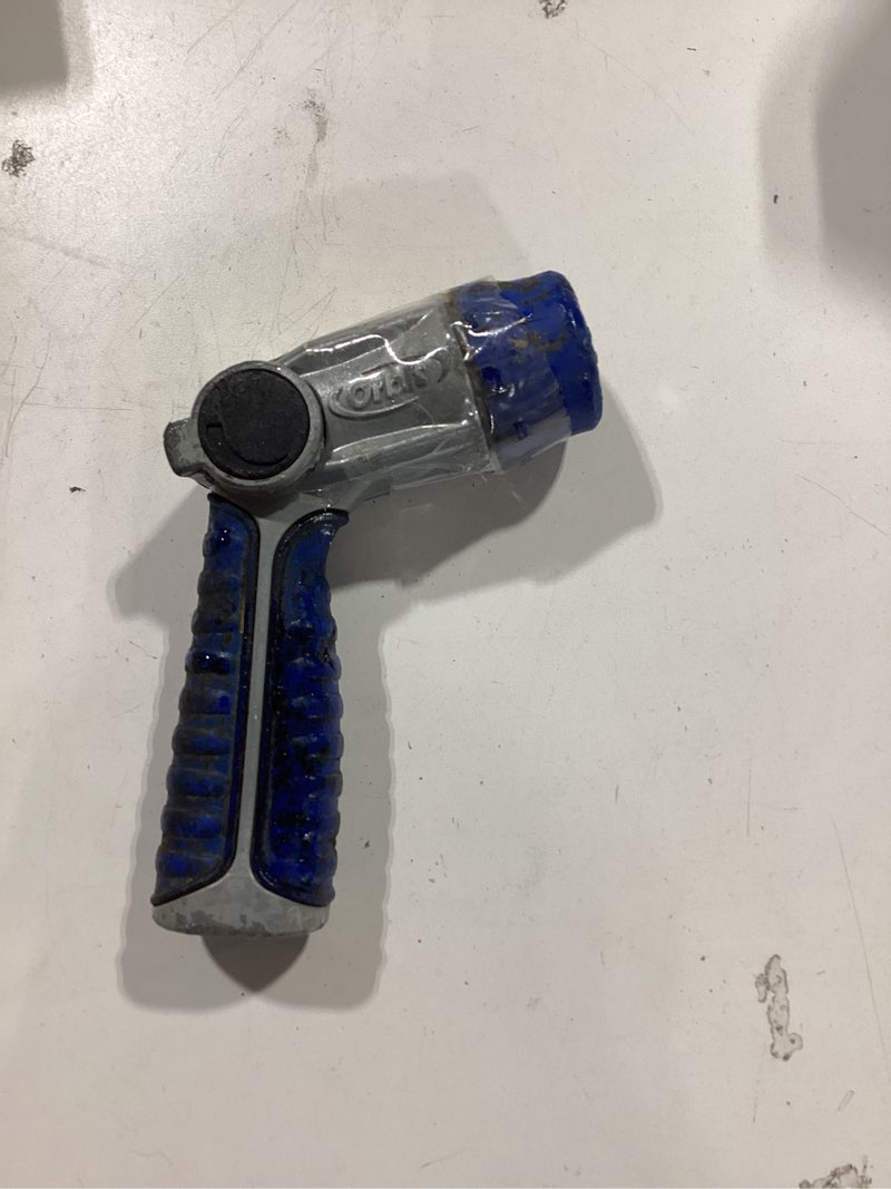 Condition photo showing As Is for orbit max 8 -pattern thumb control trigger nozzle
