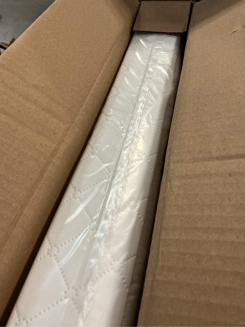 Condition photo showing New/Like New for dream on me holly 2-in-1 mini crib mattress, dual-sided infant & toddler, waterproof cover, greenguard gold certified, 38” x 24” x 3”, fits mini & select portable cribs, not for playards