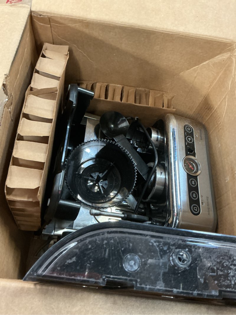 Condition photo showing As Is for philips barista brew semi-automatic espresso machine | stainless steel