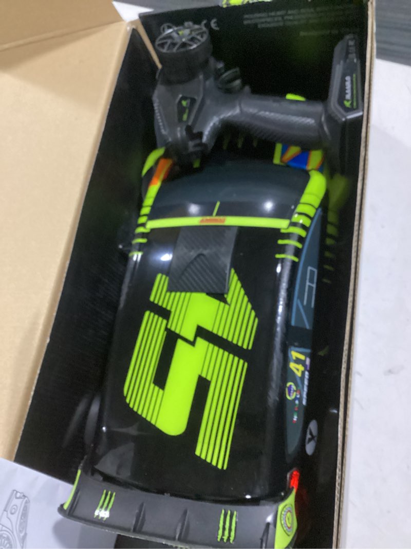 Condition photo showing As Is for croboll rlaarlo 1/10 brushless carbon fiber rc drift cars for adults with gyro, max 50 mph fast rc rally car, 2.4ghz all terrain remote control car 4x4 hobby rtr rc truck with 3s battery green