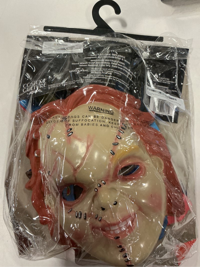 Condition photo showing New/Like New for Chucky 2017 Chucky Child Costume Medium/Large (does not include knife)