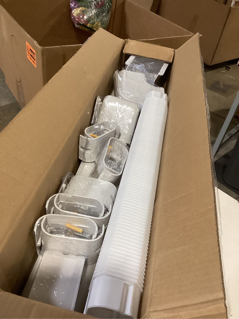 Condition photo showing New/Like New for 3" 10ft pvc decorative line set cover kit - protection for mini split, central air conditioner & heat pump(white) white 3"w 10’ft