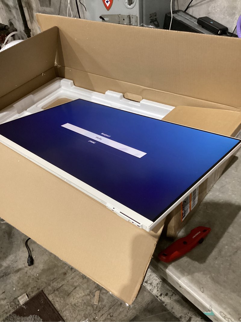 Condition photo showing Good Condition for samsung 32-inch m8 (m80d) series 4k uhd smart monitor with streaming tv, speakers, hdr10+, ai upscaling, usb-c, ergonomic stand, slimfit camera, gaming hub, ls32dm801unxza, 2024 no samsung vision ai