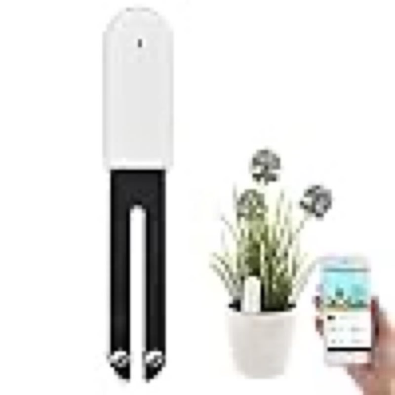 2 pack)))))WANFEI Plant Monitor Soil Test Kit,Flower Care Soil Tester Smart Plant Tracker Intelligent Sensor Plants Detector Bluetooth Monitor for Light Moisture Fertility Temperature Level for iOS and Android