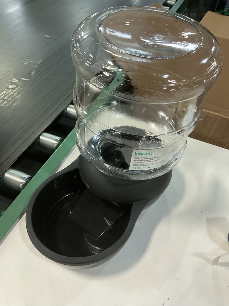 Condition photo showing Good Condition for petmate aspen pet lebistro gravity waterer, 2.5 gallon, made in usa
