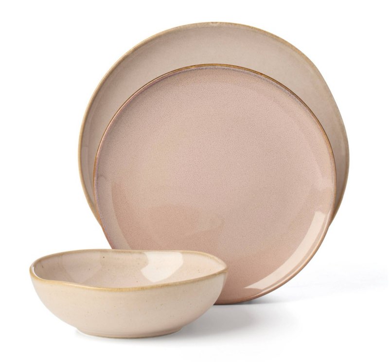 Oneida 12pc Dinnerware Set Organic Shade Natural Clay