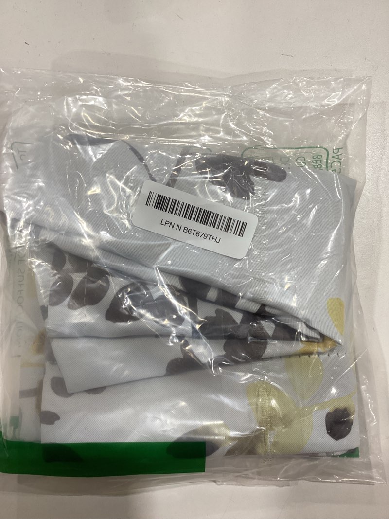 Condition photo showing Good Condition for jinchan Linen Valance Curtain Farmhouse Black Floral Small Window Curtain Double Layer Blackout Fall Valance for Kitchen Rustic Biege for Living Room Bedroom 18 Inch Rod Pocket One Panel 50"W x 18"L (Pack of 1) Flower Black on Beige