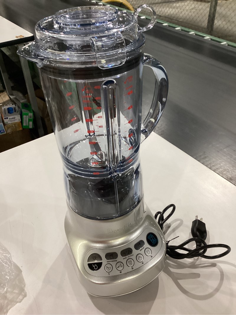 Condition photo showing Good Condition for Breville BBL620SIL Fresh and Furious Blender, Silver Silver 50oz