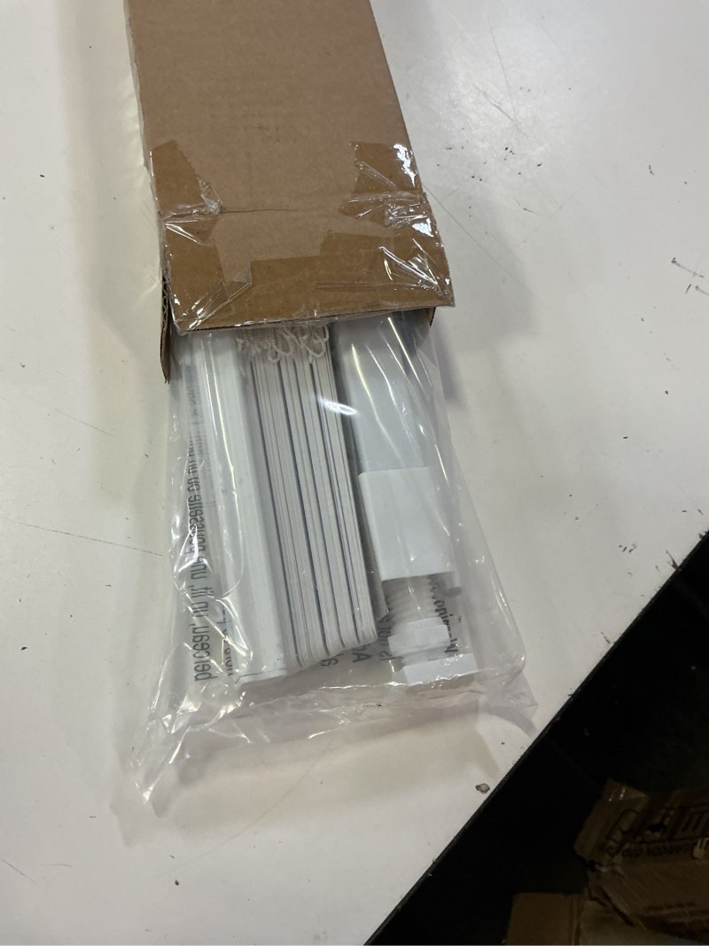 Condition photo showing Good Condition for lazblinds no tools no drill 1" vinyl mini blinds, cordless blinds for windows, light filtering horizontal window blinds & shades, 26" w x 64" h, white cordless-white 26" w x 64" h
