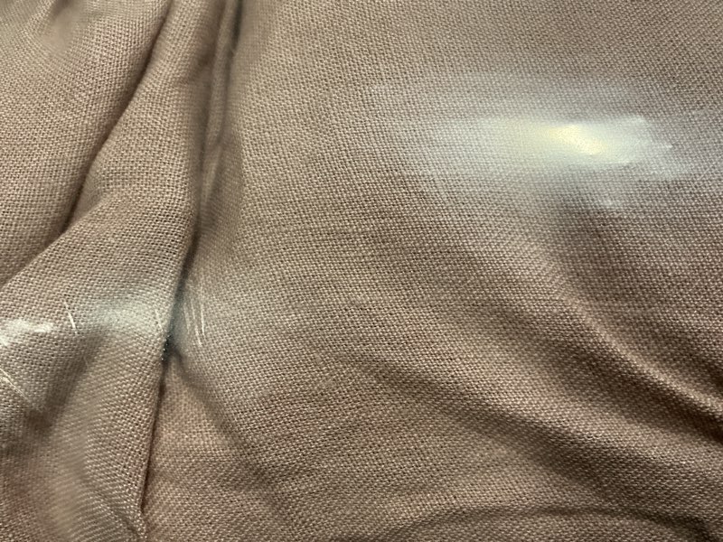 Condition photo showing Good Condition for european linen duvet cover set, king/calking, dusty mauve
