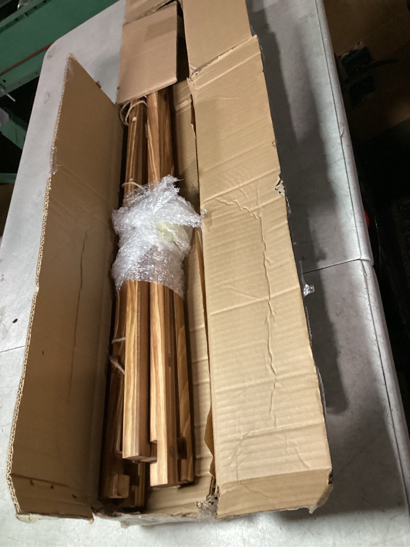 Condition photo showing New/Like New for Heavy Duty A-Frame Wood Easel Stand - Adjustable Studio Easel Holds Large Canvas, Mirror, Wedding Sign Up to 90 Inches, Floor Display Easel for Artists & Events, Natural Beechwood