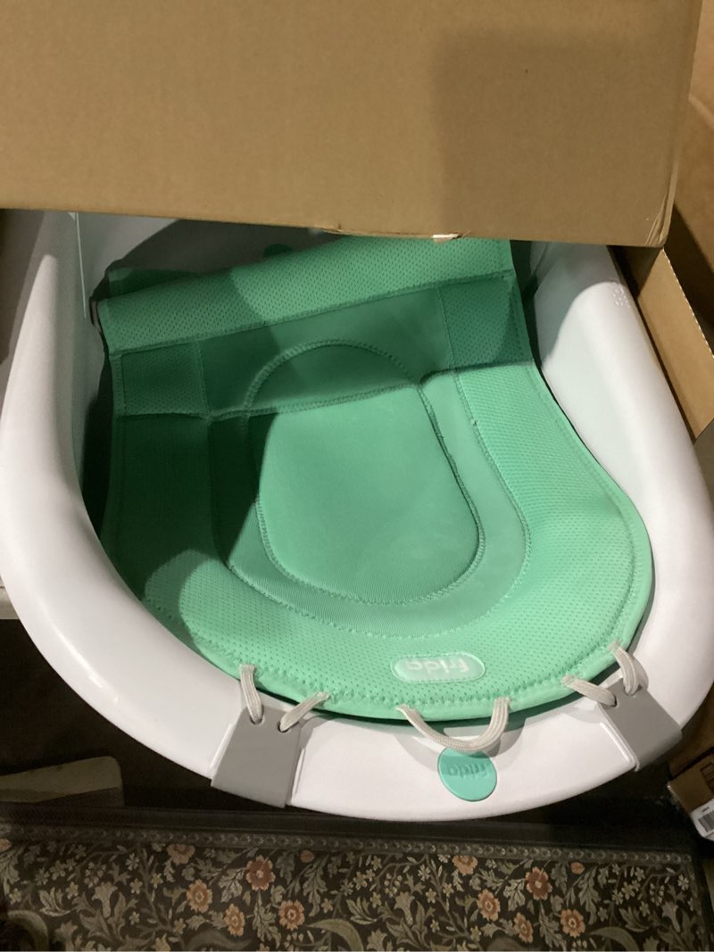 Condition photo showing Good Condition for Frida Baby 4-in-1 Grow-with-Me Baby Bathtub, Baby Tub for Newborns to Toddler with Removable Bath Seat & Backrest for Bath Support in Tub Bath Tub