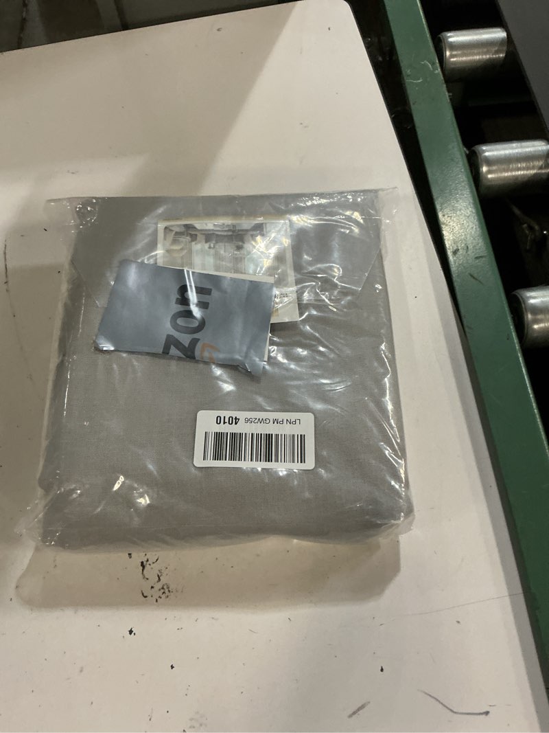 Condition photo showing New/Like New for h.versailtex dove linen curtains 63 inch length for bedroom 2 panels rod pocket semi sheer energy efficient light gray curtains for living room kids nursery burlap rustic farmhouse dove silver 52x63 52"w x 63"l (pack of 2) dove