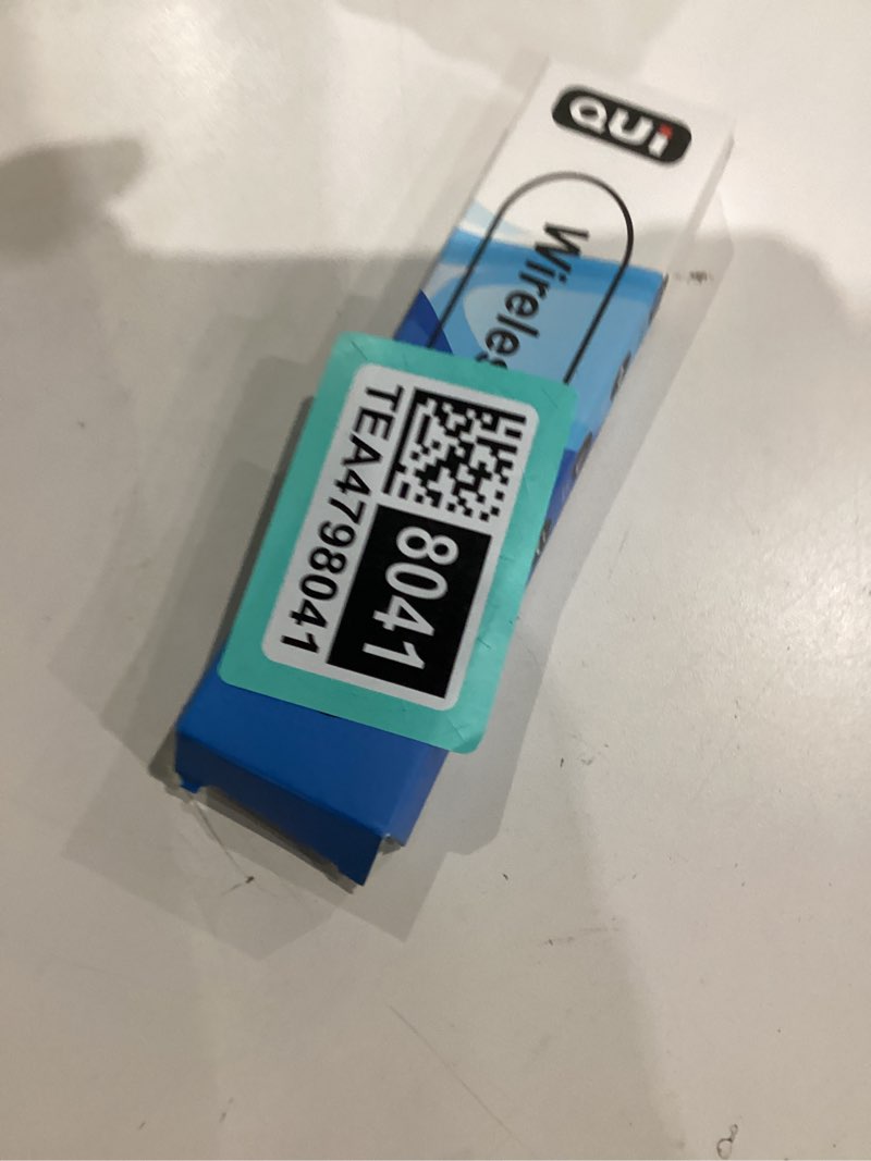 Condition photo showing As Is for QUI Presentation Clicker for PowerPoint, RF 2.4GHz USB Wireless Presenter Remote with Volume Control, PowerPoint Clicker Slide Advancer for Mac, Windows, Laptop, Keynote White USB