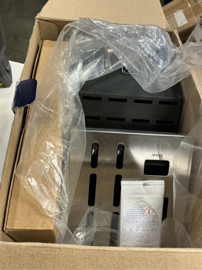 Condition photo showing Good Condition for henckels international statement 20 piece black self-sharpening knife block set 20 pc black