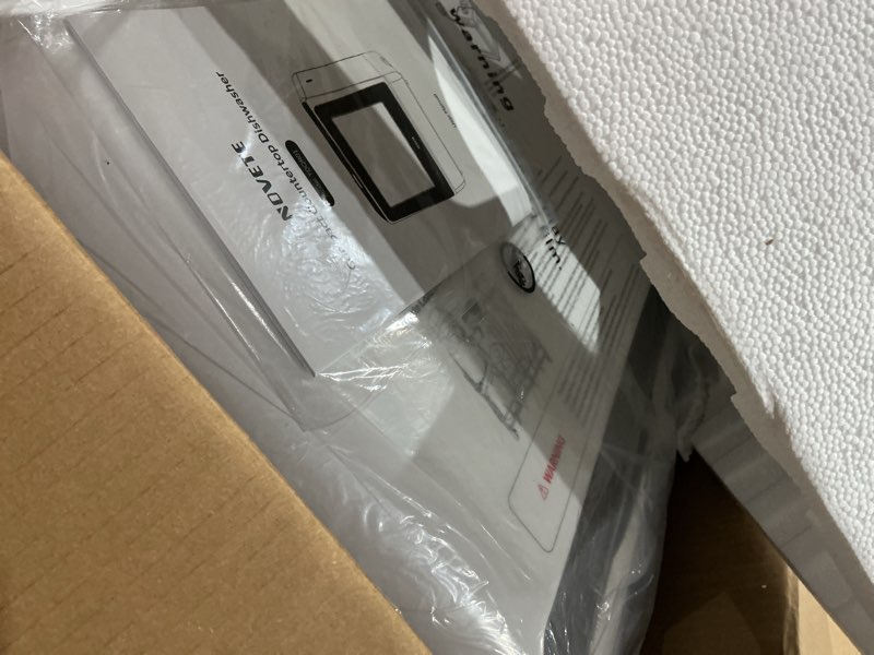 Condition photo showing As Is for novete portable countertop dishwashers, compact dishwashers with 5l built-in water tank & inlet hose, 5 washing programs, baby care, air-dry function and led light for small apartments