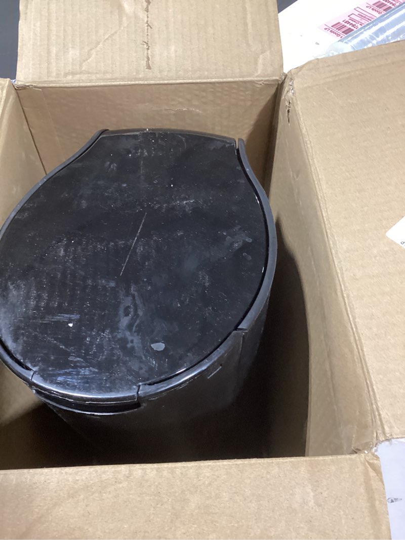 Condition photo showing As Is for Hamilton Beach One Press Programmable Dispensing Drip Coffee Maker with 12 Cup Internal Brew Pot, Water Reservoir, Black with Chrome (48464)