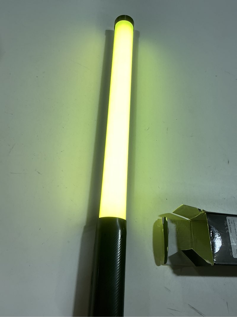Condition photo showing As Is for ULANZI VL119 Handheld Light Wand, 360° RGB LED Video Light Stick for Photography, 3300mAh Rechargeable Tube Light for Video Shooting, 2500-9000K Dimmable Camera Light with LCD