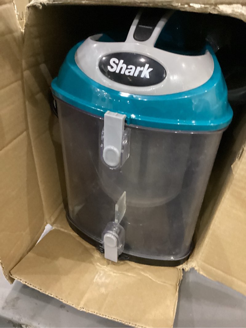 Condition photo showing As Is for Shark HV322 Rocket Pet Plus Corded Stick Vacuum with LED Headlights, XL Dust Cup, Lightweight, Perfect for Pet Hair Pickup, Converts to a Hand Vacuum, with (2) Pet Attachments, Bordeaux/Silver Rocket Deluxe w/ headlights