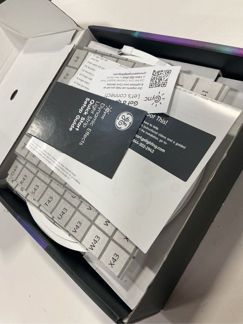 Condition photo showing Good Condition for Cync GE Dynamic Effects Smart LED Light Strip with Music Sync, Color Changing Outdoor Light Strip, Compatible with Alexa and Google Home, 16ft Waterproof Light + Power Supply 16 Foot Outdoor