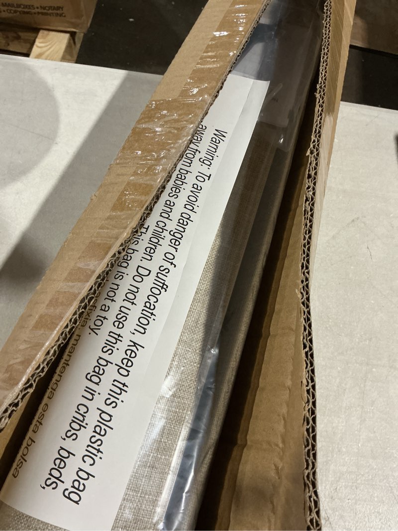 Condition photo showing Good Condition for LazBlinds No Tools No Drill TDBU Cordless Roman Shades for Window, Thermal Insulated UV Blocking, 100% Blackout Fabric Blinds for Bedroom & Living Room, 27" W x 64" H, Blackout - Beige Blackout - Beige 27"W x 64"H