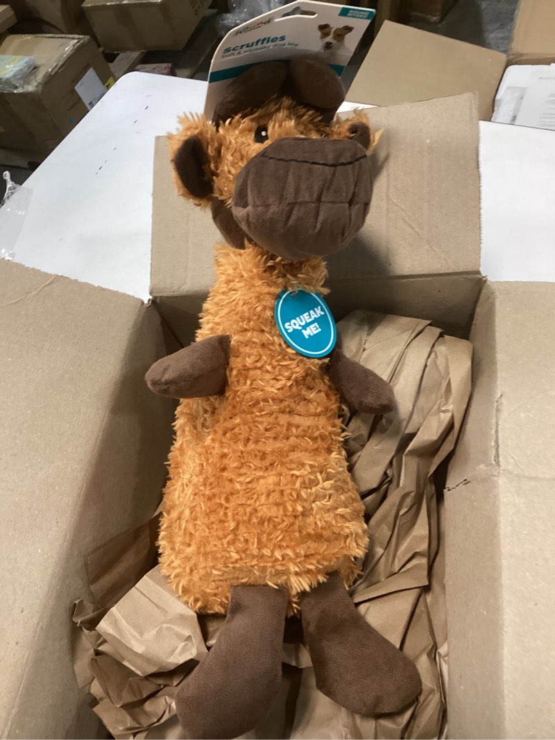Condition photo showing Good Condition for Outward Hound Scruffles Moose Plush Squeaky Dog Toy, Large Large Moose