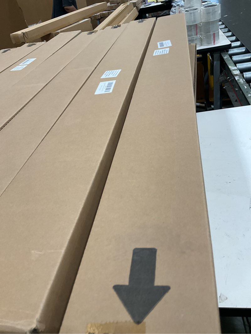 Condition photo showing New/Like New for changshade 6-pack pleated paper temporary shades light filtering cut to size temporary paper blinds for indoor windows of office, bedroom, bathroom, living room, 48" w x 72" h, brown brown 48" x 72"-6pc