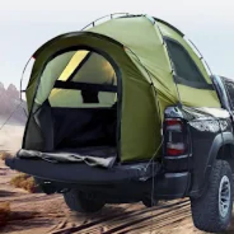 Truck Bed Tent, Waterproof PU3000mm Pickup Truck Tent for Camping 5.5-6.0 Ft Bed, 2-3 Person Sleepin