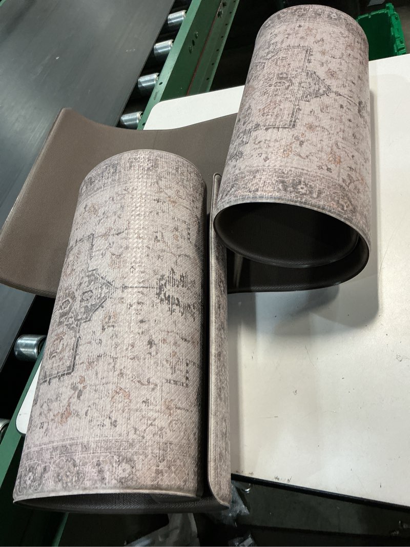 Condition photo showing Good Condition for GENIMO Kitchen Mats for Floor 2PCs, Washable Anti Fatigue Mat for Cushioned, 17.3"x47"+17.3"x30", Waterproof Kitchen Rugs, Non Slip Comfort Standing Mat Rug for Home, Sink, Laundry, LightTaupeBrown Light Taupe Brown 17.3"x47"+17.3"x30"--0.4 inches