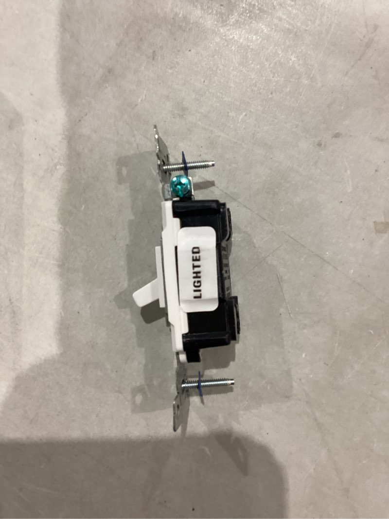 Condition photo showing Good Condition for Similar))))Eaton 1242-7W-BOX 15-Amp 120V Standard Grade 4-Way Toggle Switch with Push and Side Wiring, Grounding, White