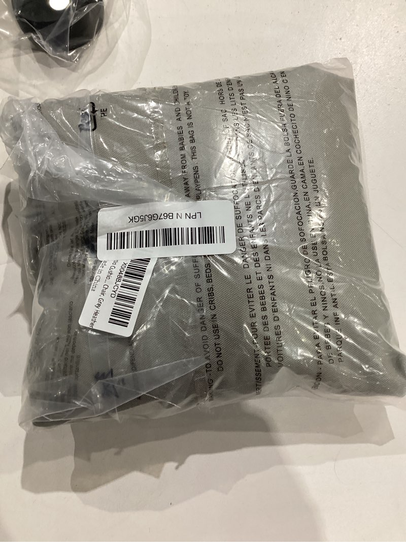 Condition photo showing Good Condition for sqodok patio cushion covers 18x18 waterproof outdoor cushion covers replacement 2pack patio cushion seat slicovers with ties for sectional sofa, wicker chair, grey grey 18"x18"x2"-2 pack-cover only