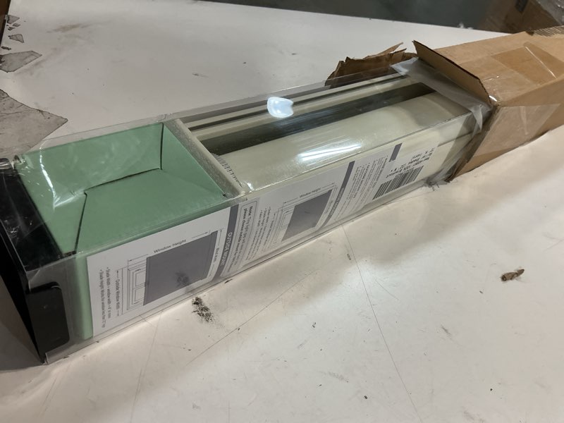 Condition photo showing Good Condition for AOSKY Blackout Roller Shades Cordless Blinds for Windows, Free-Stop Shades with Valance, Thermal Insulated Fabric, UV Protection, Natural Woven Blinds for Home and Office (32" W x 72" H, Ivory) Ivory 32"W x 72"H