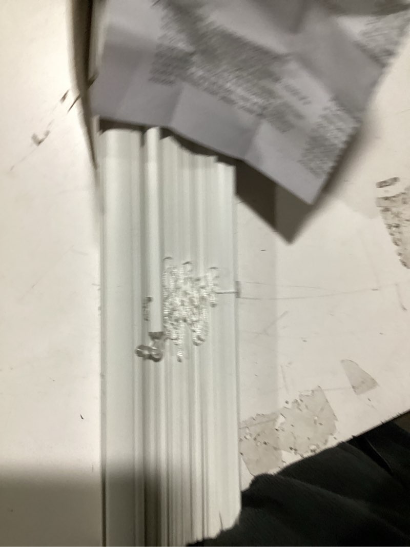 Condition photo showing Good Condition for blindly home cordless light filtering 1" vinyl mini blinds for windows,horizontal window blinds for home,cordless shades for indoor&outdoor windows,21" w x 36" l,white 21"w x 36"h