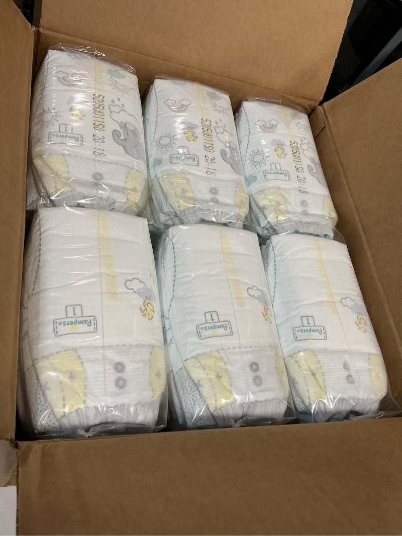 Condition photo showing New/Like New for Pampers Swaddlers Diapers, Size 1 (8-14 lbs), 198 Count, Absorbent, Keeps Baby Dry and Comfortable, Skin Safe Disposable Baby Diaper (Packaging May Vary) Size 1 198