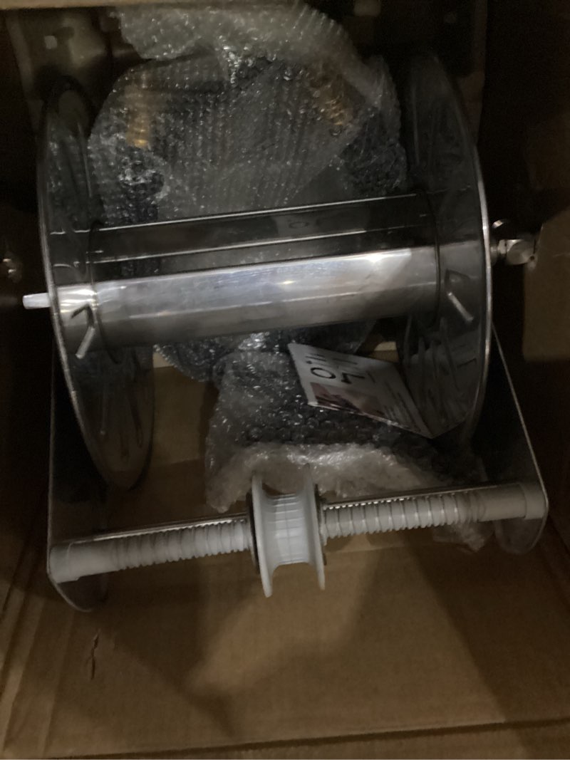 Condition photo showing New/Like New for Greener stainless steel garden hose reel