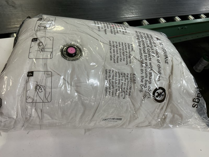 Condition photo showing New/Like New for serta goose feather down fiber comforter queen size - 100% cotton cover duvet insert - hotel luxury hypoallergenic bedding comforter all season medium warmth 90 x 90 inch white white/all season queen