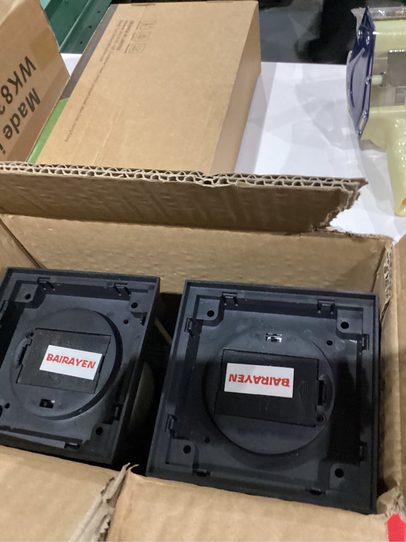 Condition photo showing As Is for 2 Pack 10.2” Candle Lanterns Decorative Indoor Hanging Lanterns with Warm Flickering LED Candle 6 Hours Timer,Black Battery Powered Candle Lantern Table Centerpiece Mantle Shelf Home Decor