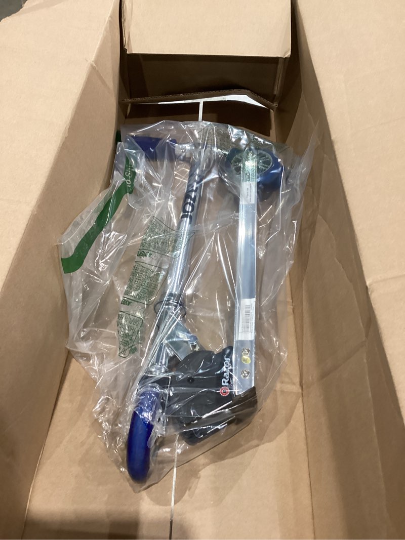 Condition photo showing Good Condition for razor a kick scooter for kids - lightweight, foldable, aluminum frame, and adjustable handlebars blue