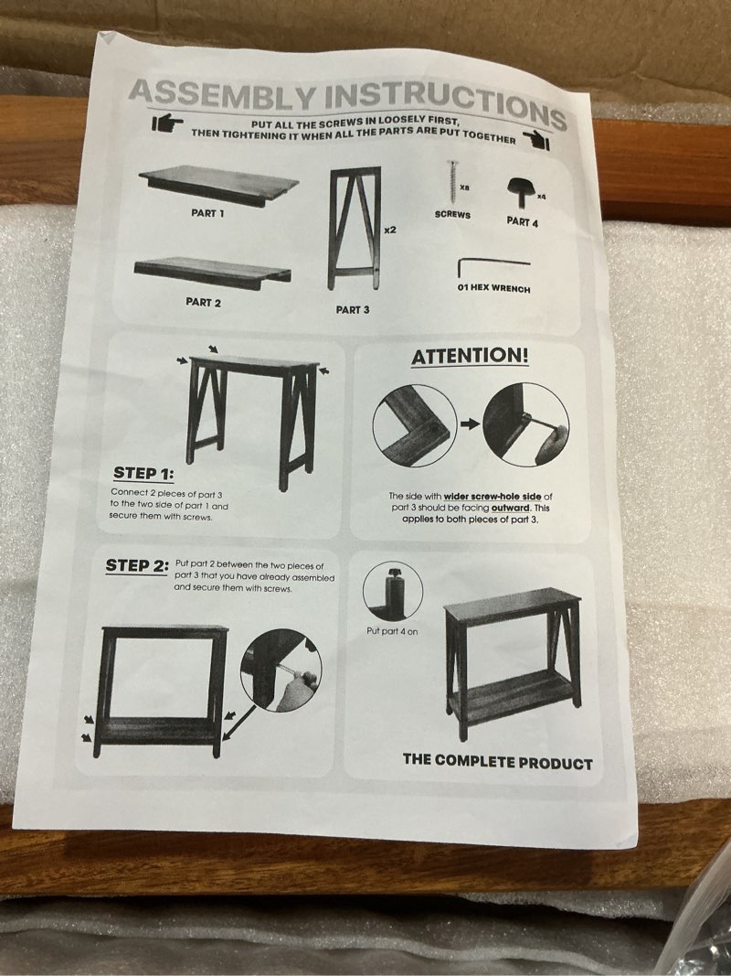 Condition photo showing Good Condition for ( similar ) end side table with storage shelf rectangle narrow nightstand console tables brown smooth end table for small spaces industrial accent side table for living room bathroom bedroom