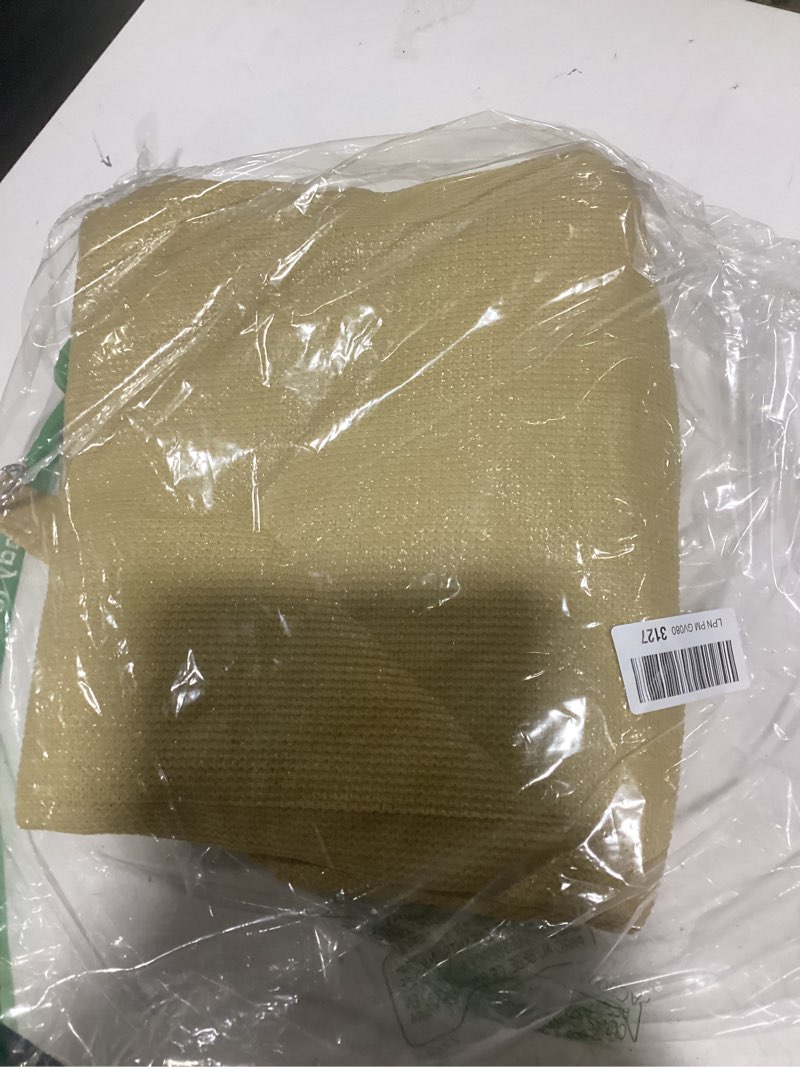 Condition photo showing Good Condition for sunny guard sun shade sail 6.5' x 10' rectangle sand uv block sunshade for backyard yard deck patio garden outdoor activities and facility(customisable) 0 6.5' x 1 0' sand