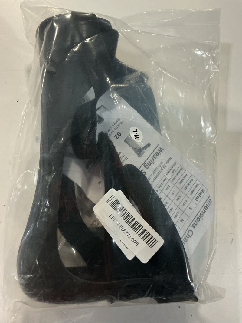 Condition photo showing Good Condition for komzer afo drop foot brace, adjustable ankle support orthosis for stroke recovery & daily mobility, lightweight orthotic device for men & women, fits inside shoes (s, left) black s-left