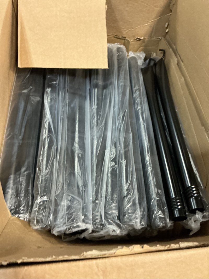 Condition photo showing New/Like New for 7 pack 10 ft string light poles,metal with fork lights poles for outdoor string light, rustproof heavy duty for outside garden,patio,wedding,backyard,deck,party
