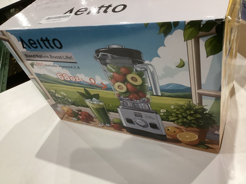 Condition photo showing Good Condition for Aeitto Blenders for Kitchen with 68Oz. Large Capacity, 1800W Max Power Smoothie Blender, 3 Preset Pr