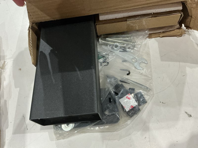 Condition photo showing As Is for universal 26-80" tabletop tv stand, 88 lb steel & 8 mm glass base, 6-level height snap, 10-min no-drill install, vesa 100×100-400×400 mm 32"-55" universaltabletop tv stand