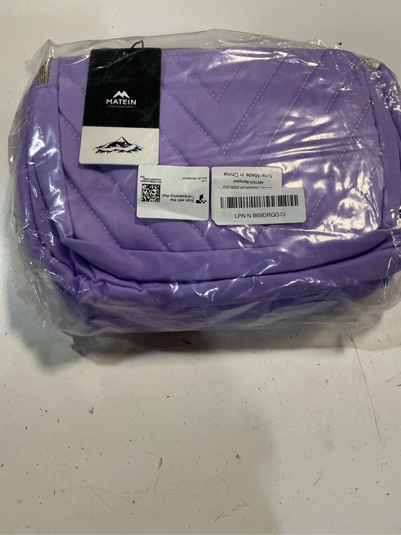 Condition photo showing New/Like New for matein womens backpack purse, fashion cute bowknot mini backpack purse, waterproof stylish multipurpose design casual daily travel backpack ladies handbags, 2pcs sets, purple purple small-12.9 inch