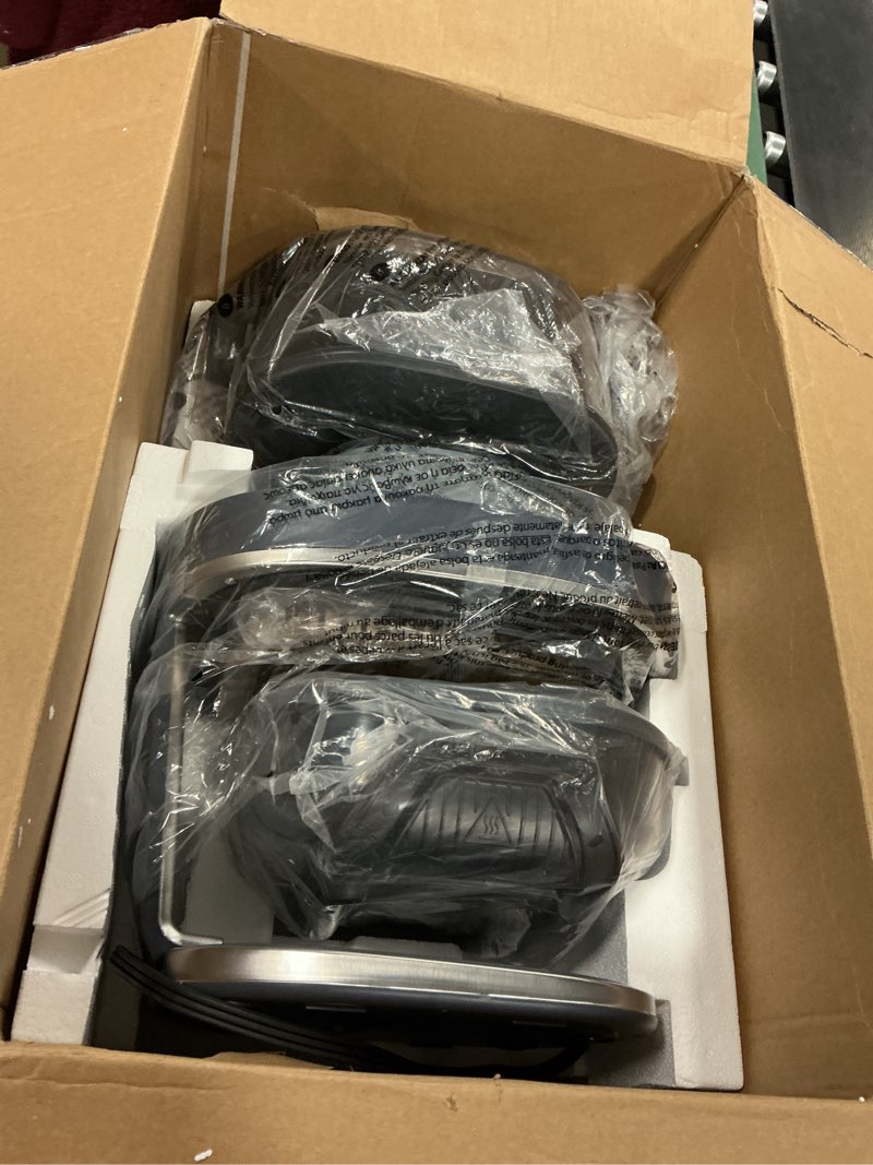 Condition photo showing Good Condition for Ninja Crispi Pro 6-in-1 Glass Air Fryer | 6qt & 2.5qt Glass Containers with Storage Lids | Non-Toxic | Meal Prep, Microwave, Freezer & Dishwasher Safe | Air Fry, Bake & More | Cyberspace | AS101CY